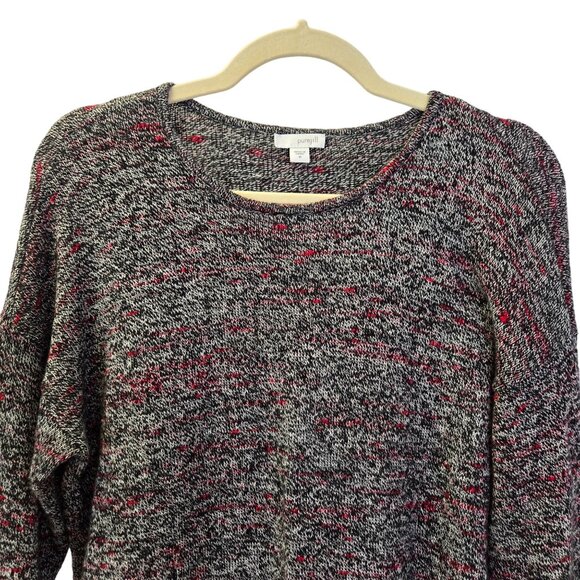 J. Jill Pure Jill Wool & Cashmere Blend Asymmetrical Tunic Sweater Size Medium - Picture 4 of 6